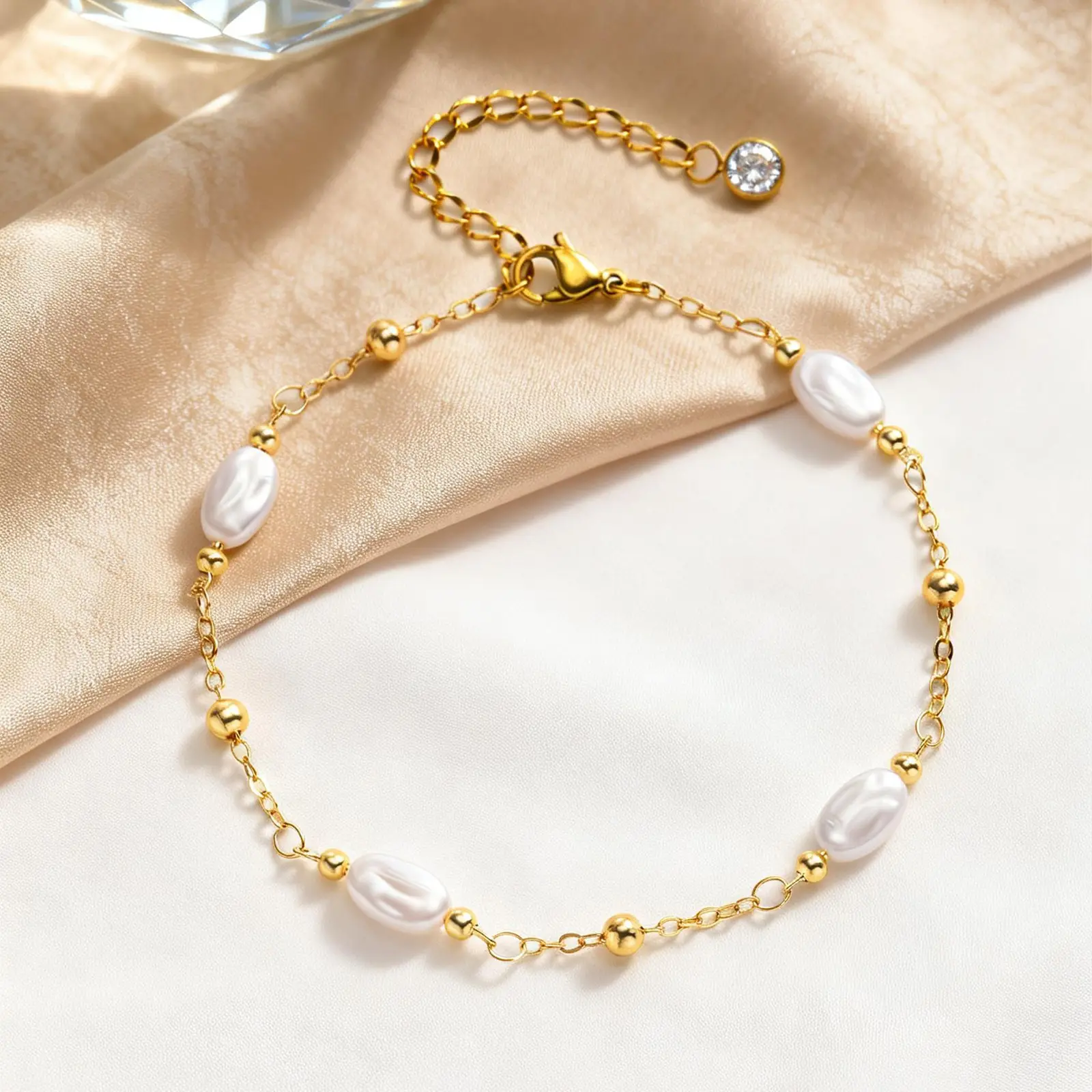Pearl Chain Anklet Chic And Elegant