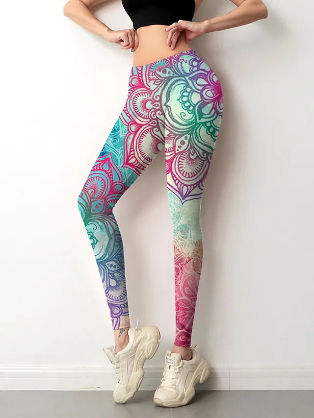 Title 16, Pantalon de yoga sport avec motif floral au bas...