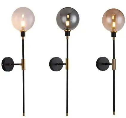 Modern Minimalist Model Room Nordic Aisle Corridor Magic Bean Glass Wall Lamp