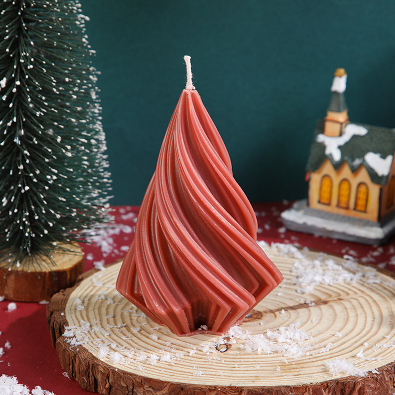 Christmas Tree Twisted Creative Modeling Home Candle Ornaments - Image 9