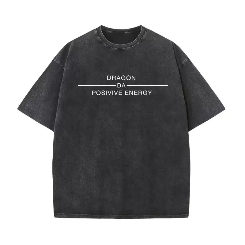 High-end Vintage Snow-washed Mens Top