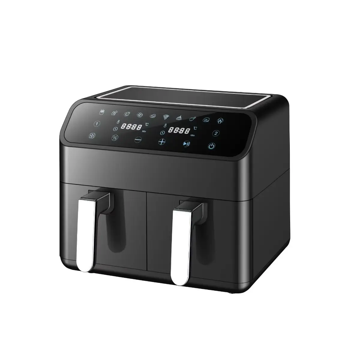 Household Multi-function Visual Intelligent Touch Screen Double Pot Air Fryer