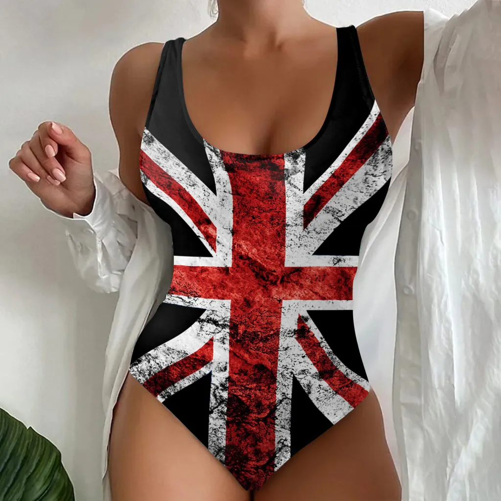 Creative 3D Printing Women's Bikini One-piece Swimsuit - 03 Style-M