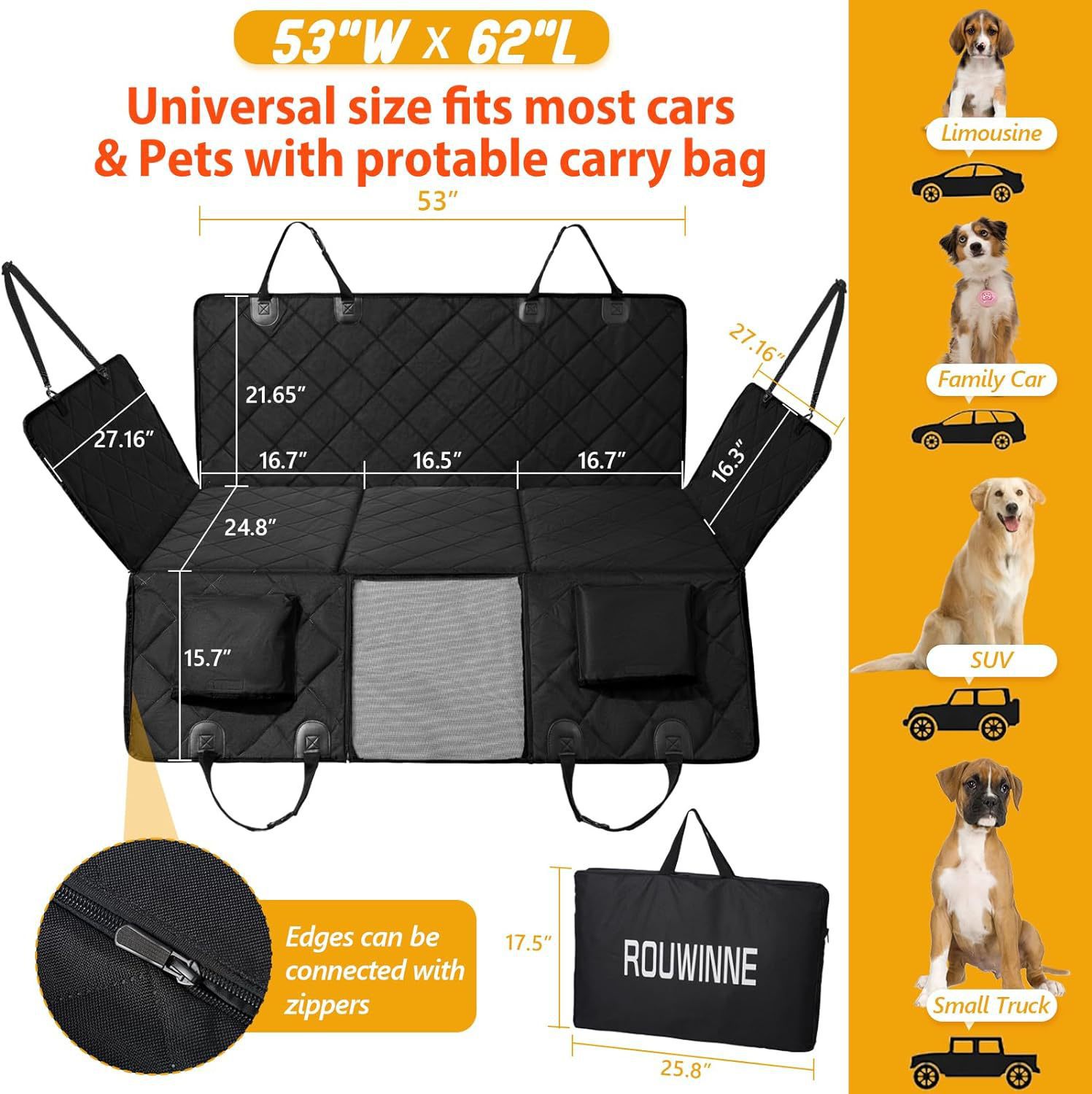 Car With Load-bearing Board Pet Car Mat detail photo 2