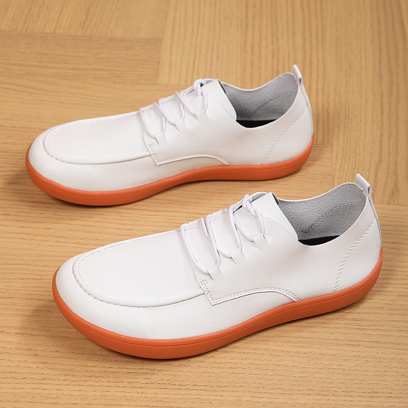 Summer Breathable Leather Beanie Shoes Men