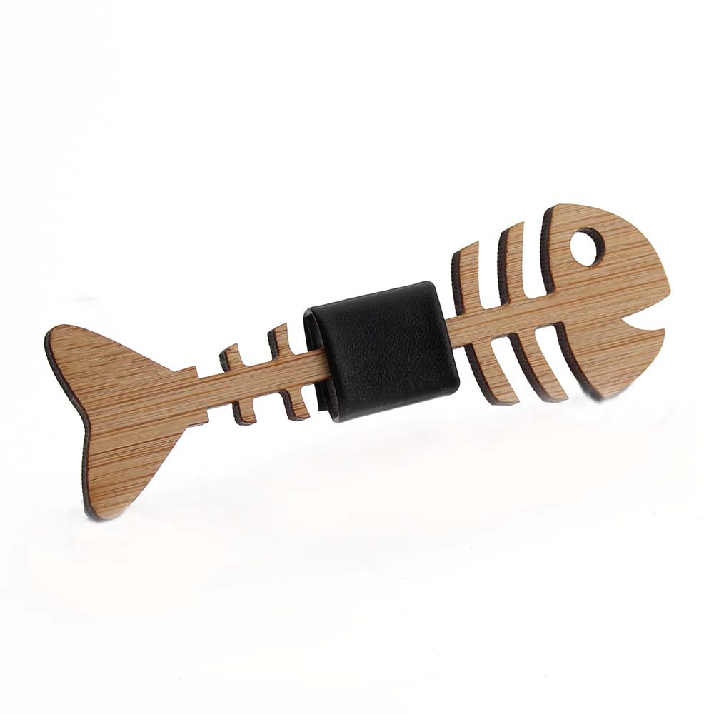 Title 2, Hollow Fishbone Bamboo Bow Tie