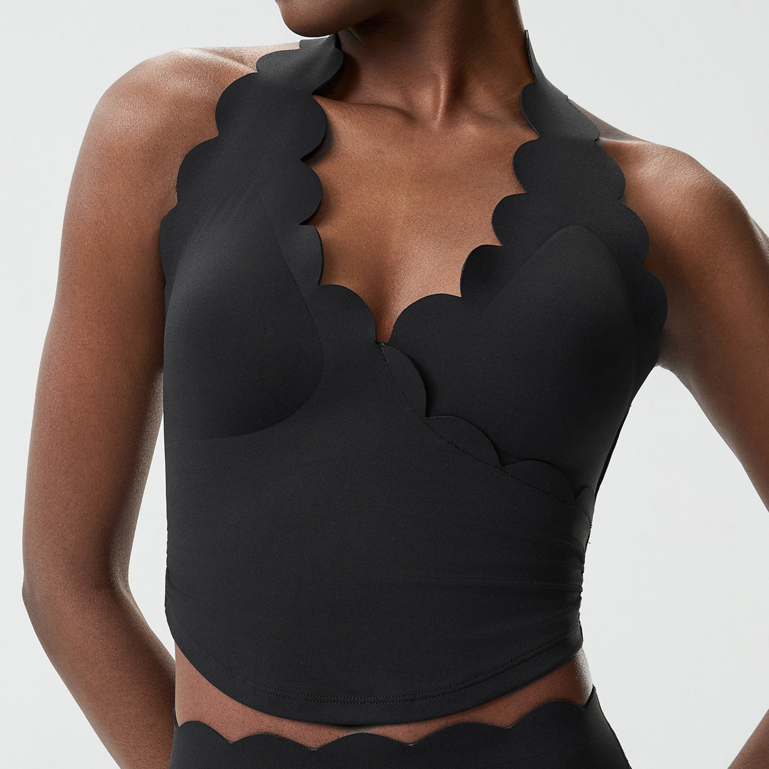 Waterdrop Cup Neck-Hanging Sports Bra For Women