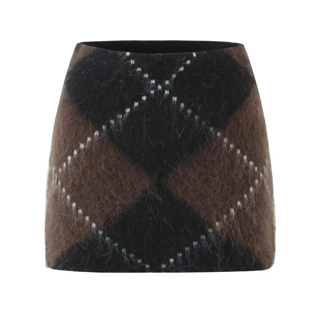 Turtleneck Pullover Loose Knit Sweater Skirt Suit Short Skirt - Shop at LoveMi