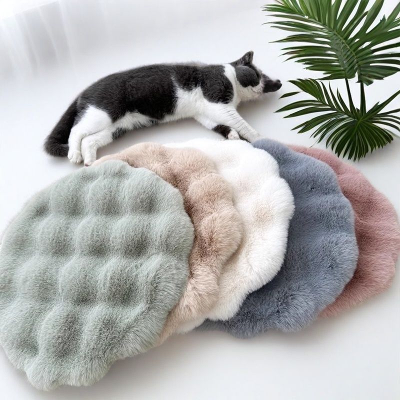 Plush Pet Pad Sleep Round Autumn And Winter Warm