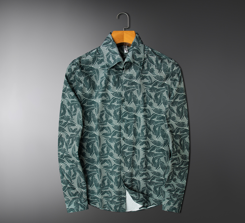 Men's Hawaiian Casual Long Sleeve Thin Shirt
