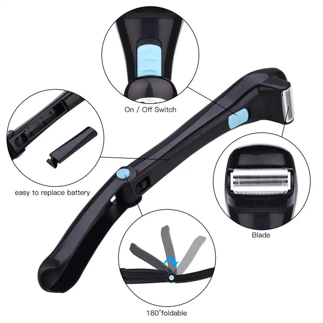 Folding Hair Back Body Electric Shaver