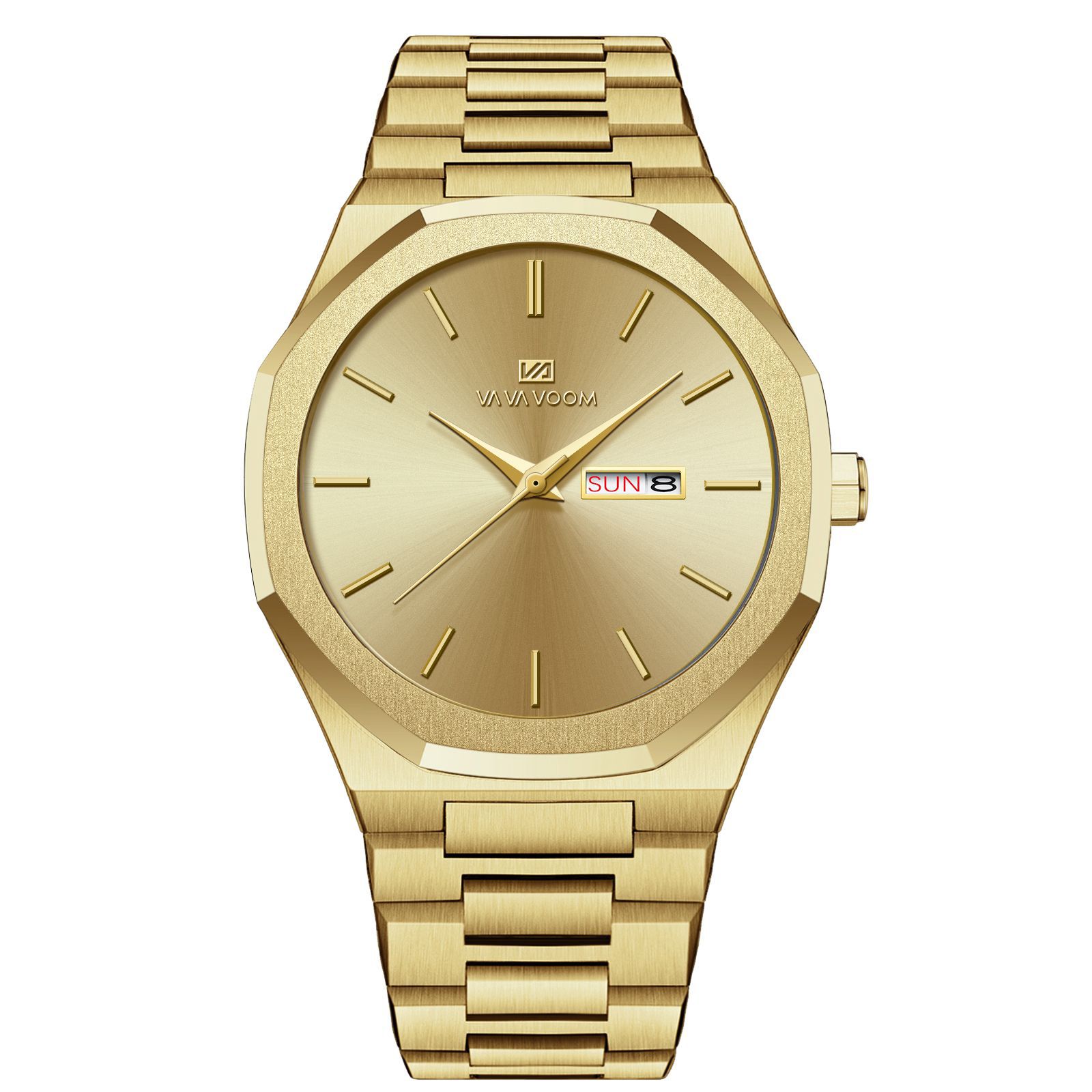 Business-Casual Steel-Chain Mens Watch