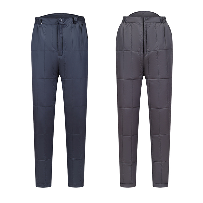 Men's Outer And Inner Wear High Waist Thickened Oversized Trousers Straight Cotton Pants