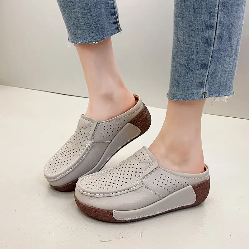 Outdoor Breathable Antiskid Shoe Raise The Bottom Platform Shoes