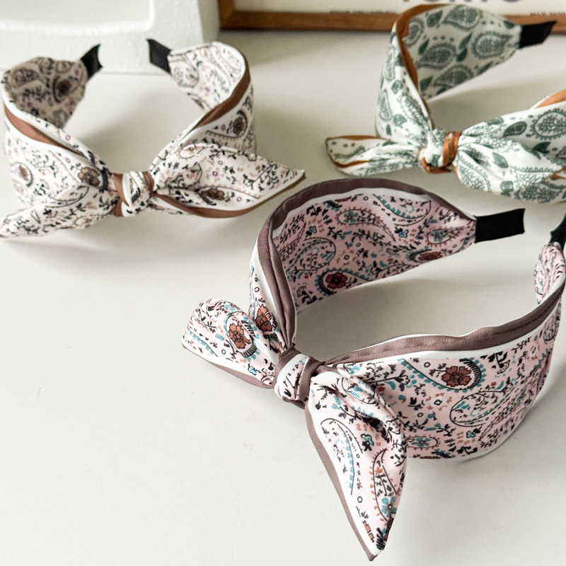 Satin Paisley Boho Chic Hairband