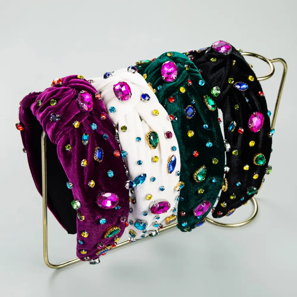 Colorful Crystals Knotted Fashion New Fabric Craft Full Diamond