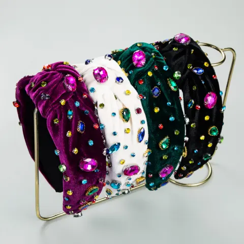 Colorful Crystals Knotted Fashion New Fabric Craft Full Diamond