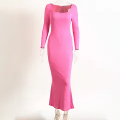 Belly Contracting And Body Slimming Hip Lifting Two-in-one Light Body Shaping Dress - Rose Pink - View 1