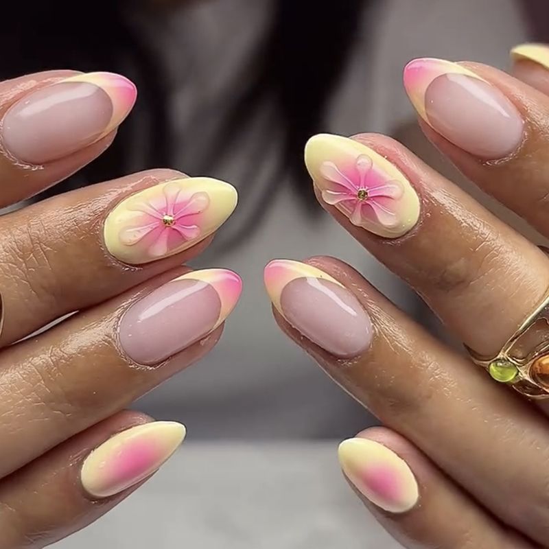 Wear Nail Tip High-grade Purple French Butterfly Black Edge Nail Sticker Nail Stickers 9