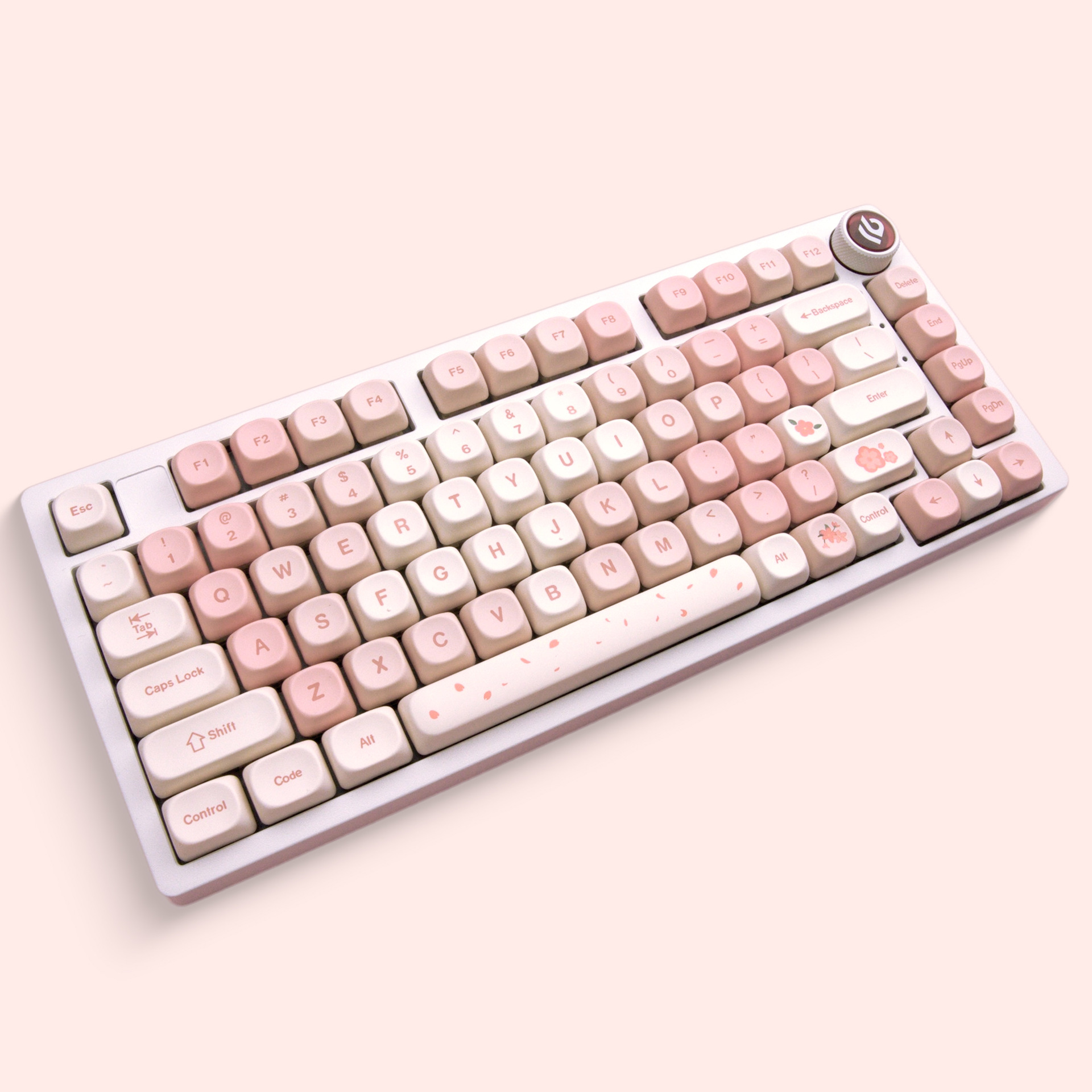 Title 6, Cherry BlossomTheme Full Set Key Cap PTB Five-s...