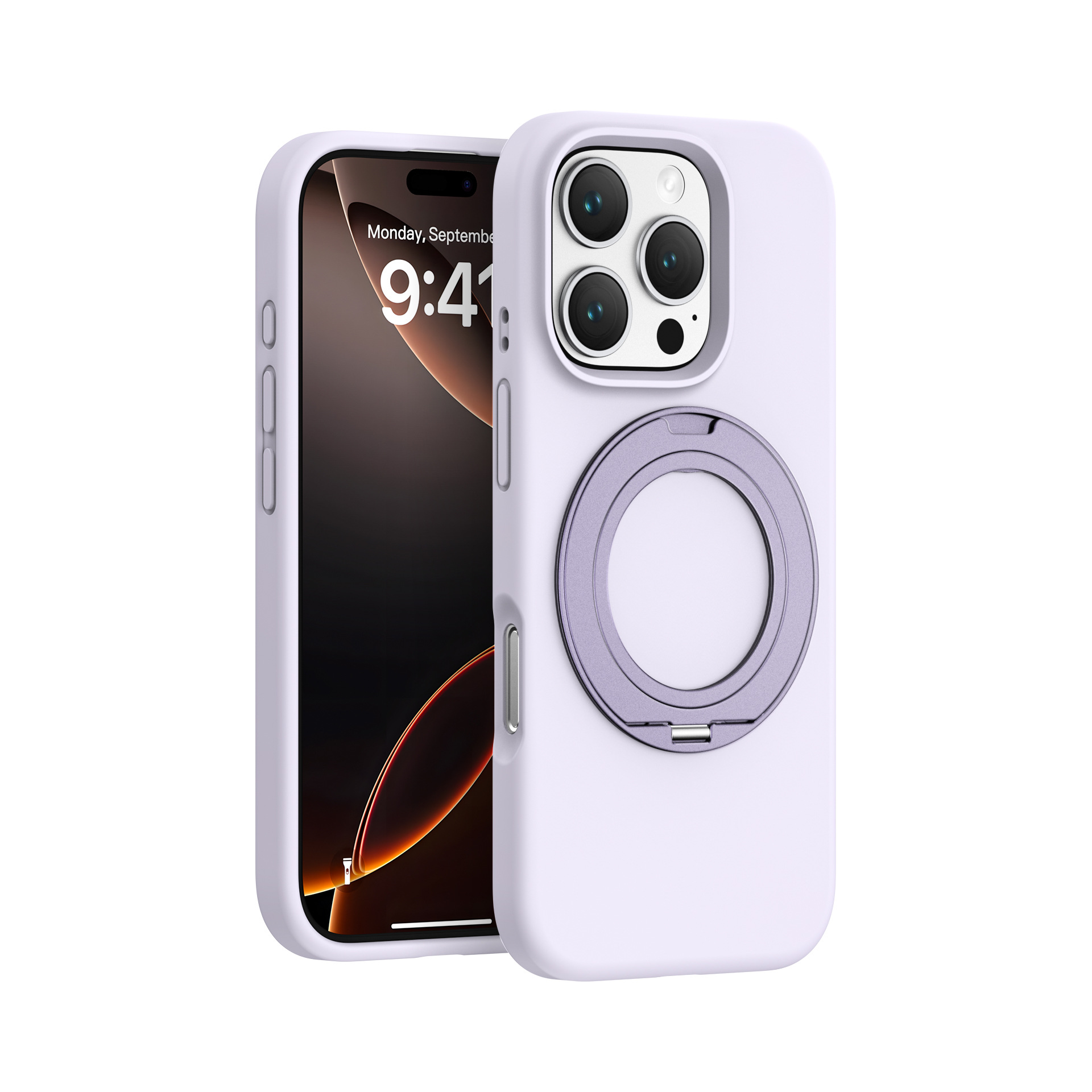 Liquid Silicone Magnetic Rotating Stand Phone Case