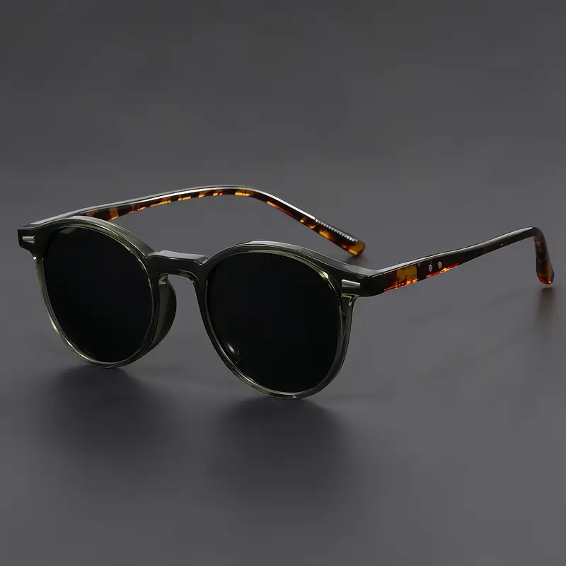 Vintage Round Mens Sunglasses Set Womens Eyewear