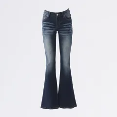 Fashion Personality American Jeans For Women - Nostalgic Trousers-M - View 1