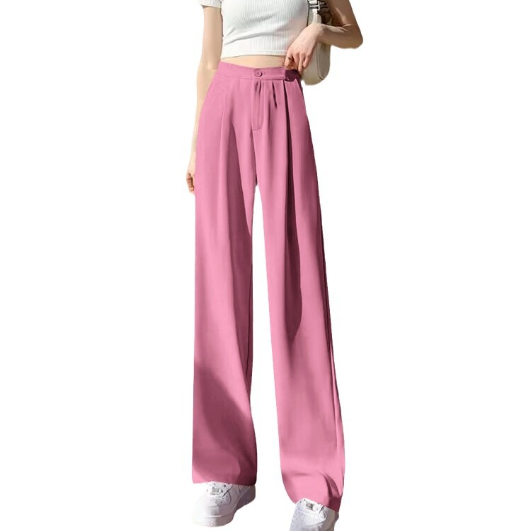 Suit Straight-leg Pants Women's Mid-waist Drape