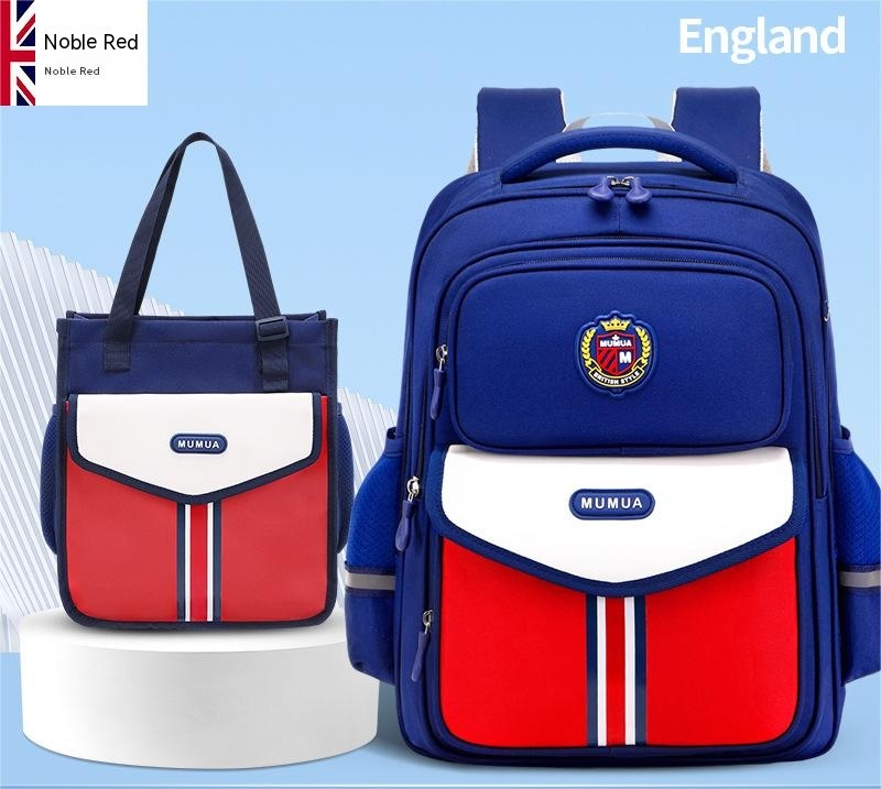 Primary School Student Waterproof Spine Protection Waist Support Large Capacity Backpack Oxford Cloth For Boys And Girls - Image 4