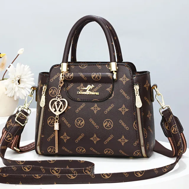 Large Capacity One Shoulder All match Crossbody Portable High Sense Fashion Bag Brown - Shop at LoveMi