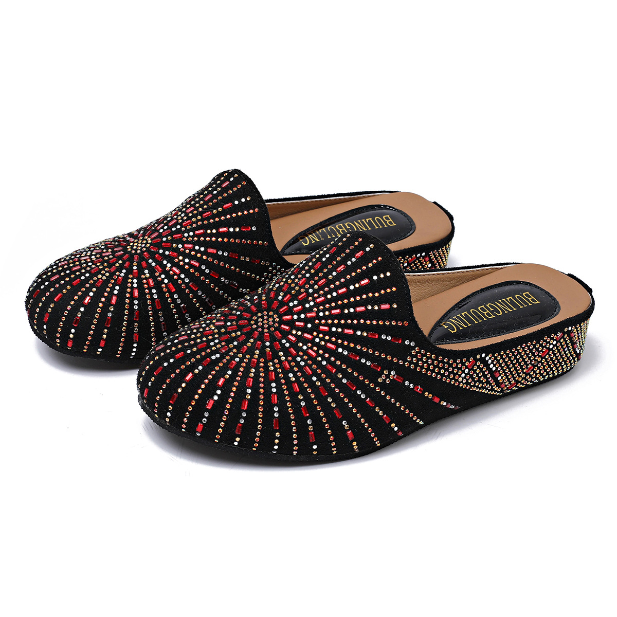 Rhinestone Flat Mule, picture 3 of 6