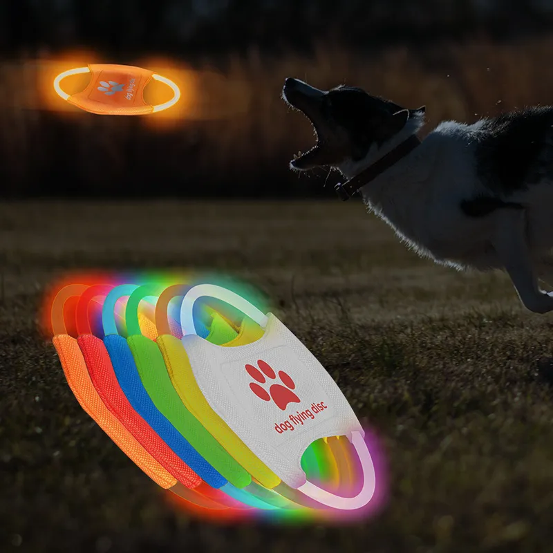 Dog Flying Discs Light Glowing LED LuminousTrainning Interactive Toys Game Flying Discs Dog Toy Pet Dog Accessories Pet Products – image 3