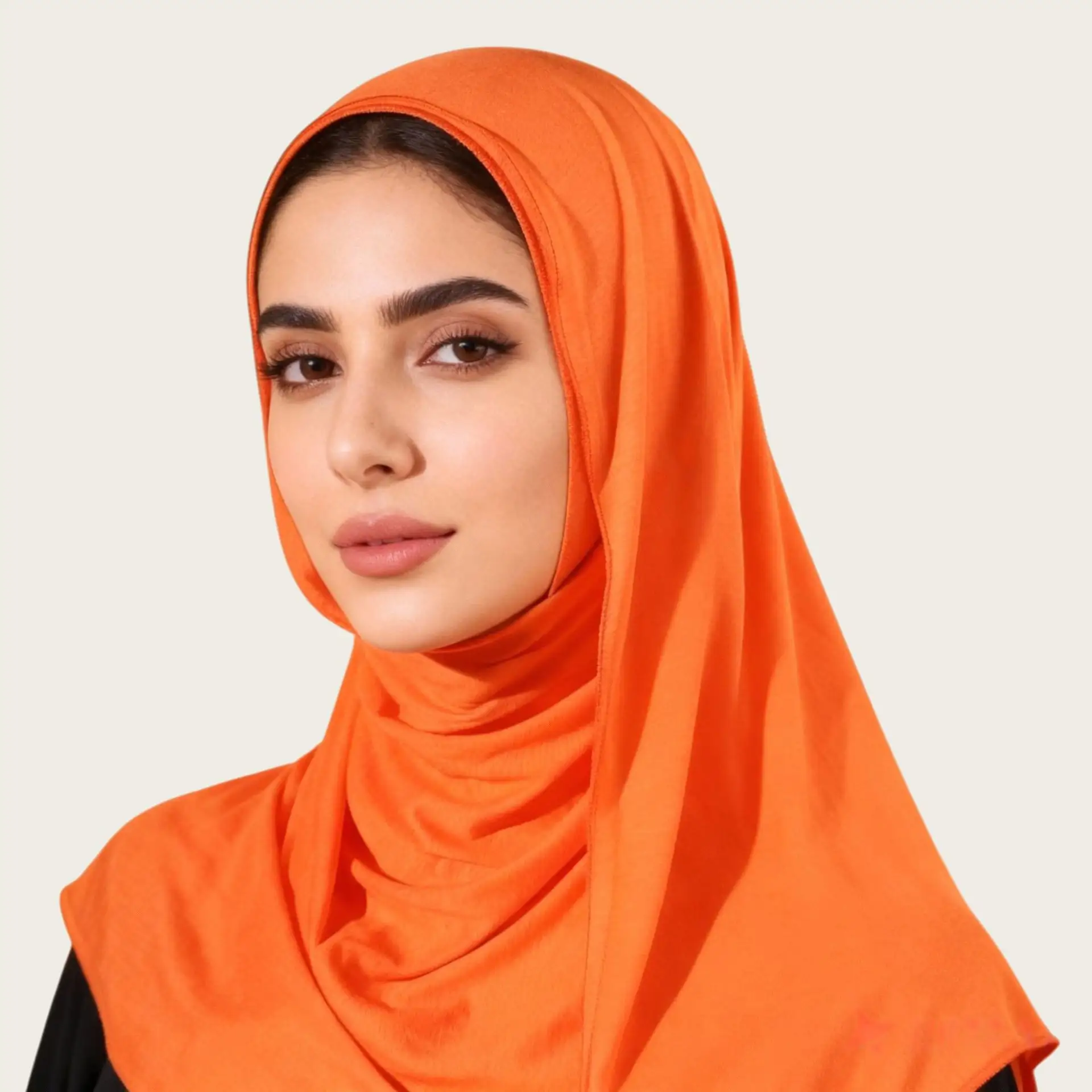 Mercerized Cotton Trendy Versatile Scarf Solid-color Long