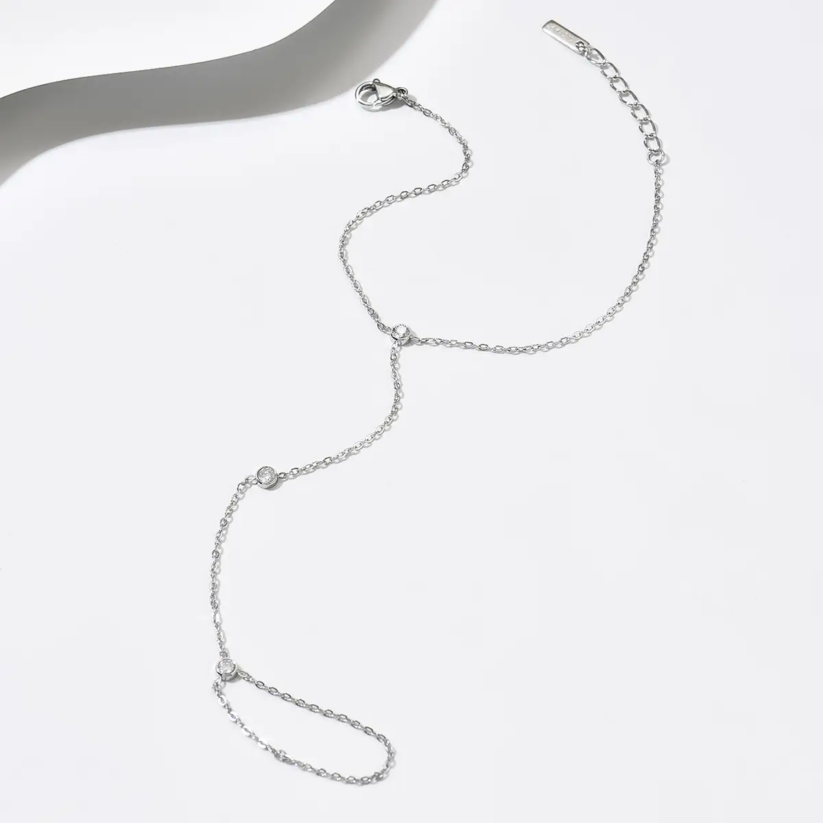 Fashionable Minimalist Light-luxury Gemstone-encrusted Womens Bracelet