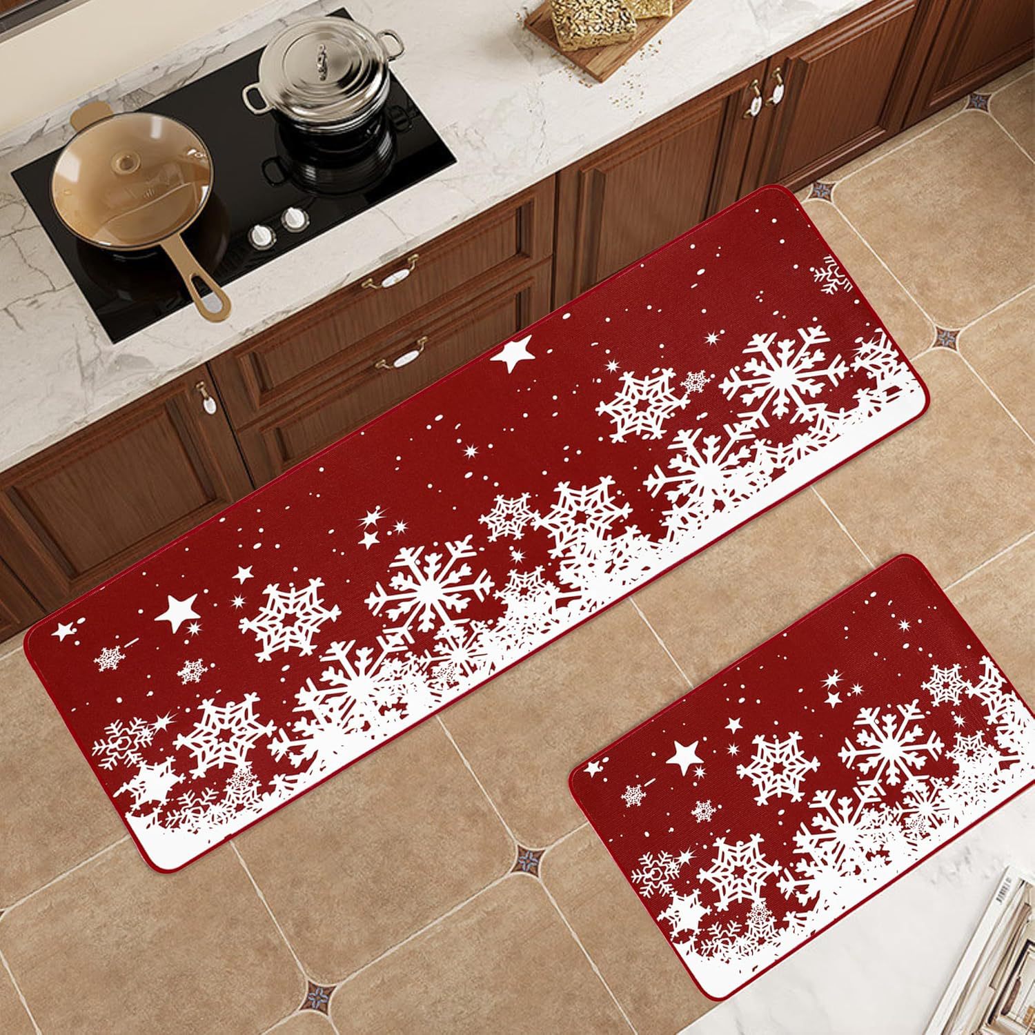 Title 14, Christmas Strip Kitchen Pad Household Wear-resi...