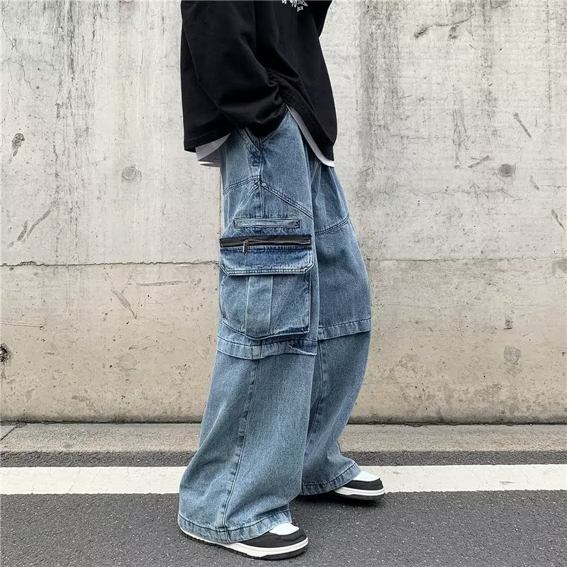 Men's Autumn Loose Leisure Workwear Jeans