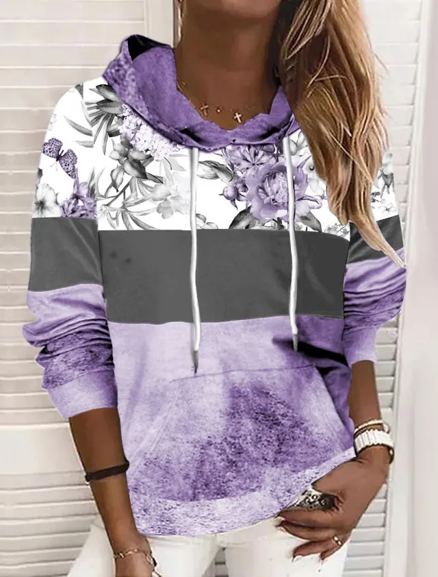 Movable Drawstring Loose Long sleeved Sweater 3V5Yqto S - Shop at LoveMi