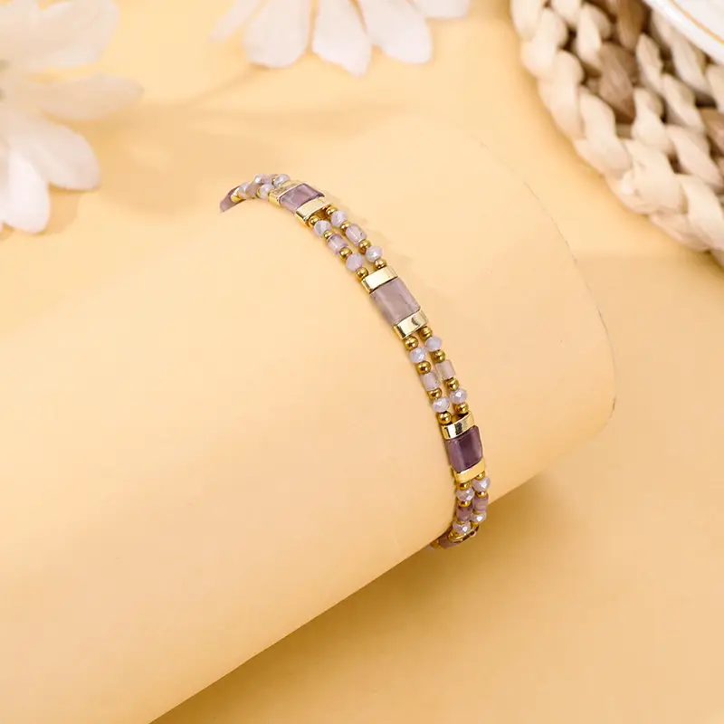 Turquoise Ethnic Bead Feng Shui Crystal Bohemian Bracelet