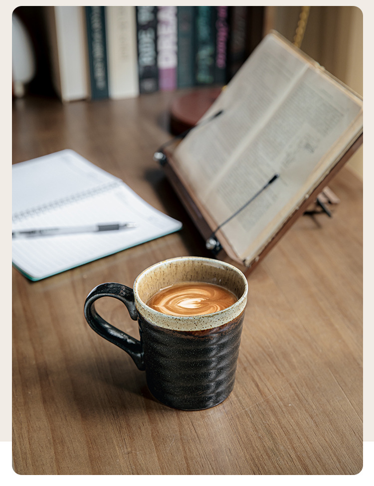 Title 11, Retro Featured Coffee Cup Thread Relief Mug. En...