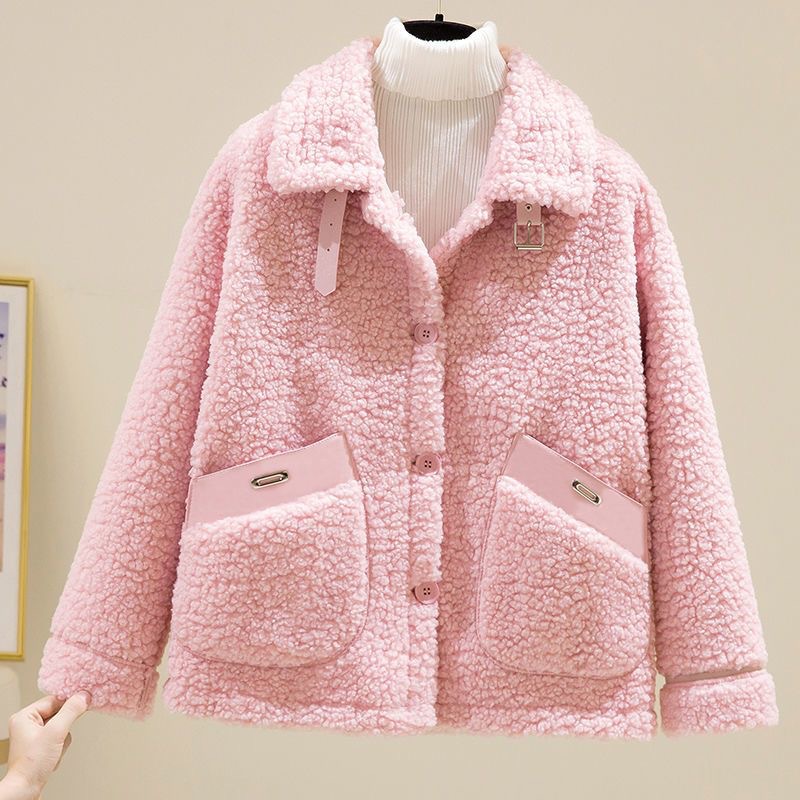 Fleece-lined Extra-thick Loose-fitting Warm Coat For Petite Individuals - Image 2