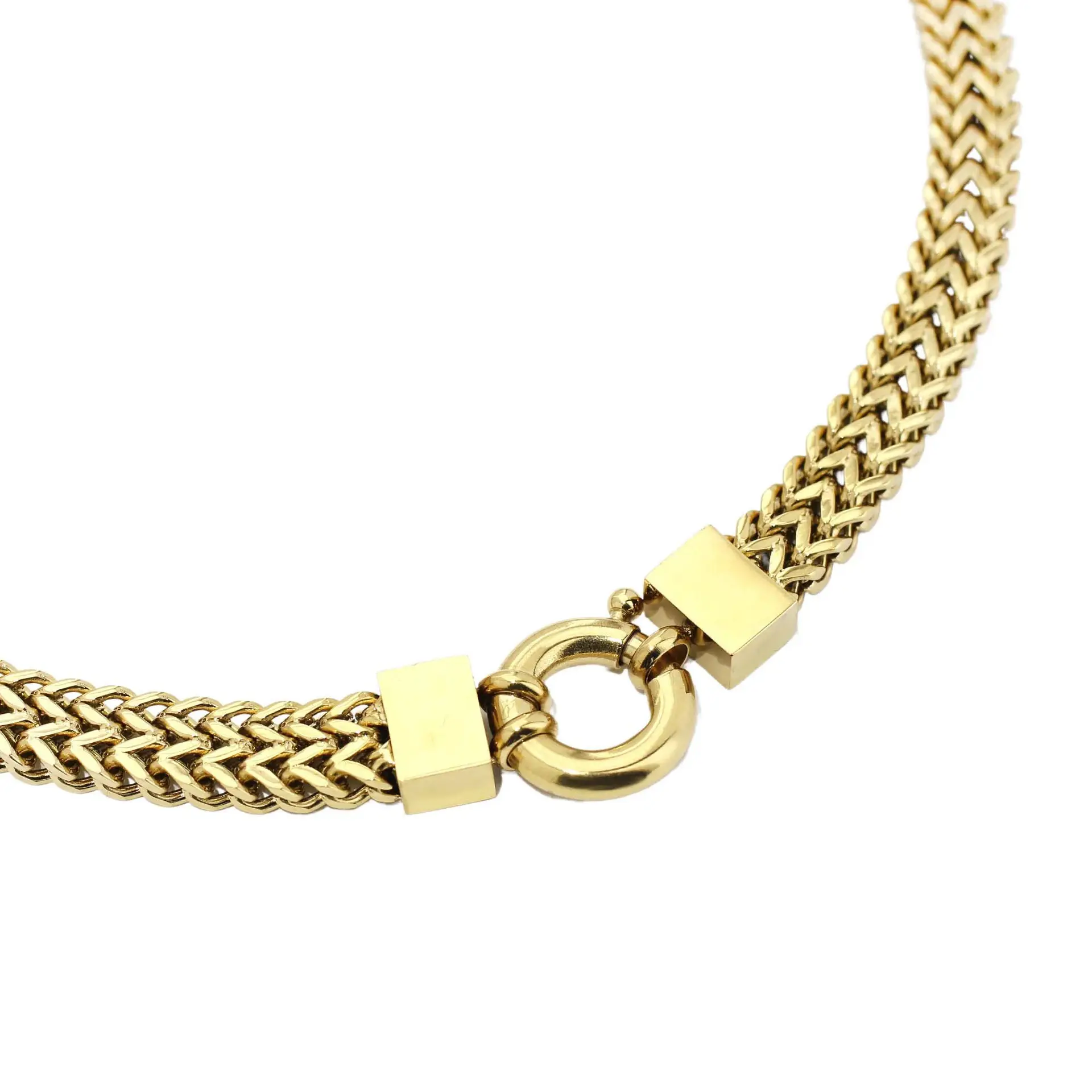 Simple And Stylish 18K Vacuum Gold-plated Titanium Steel Bracelet