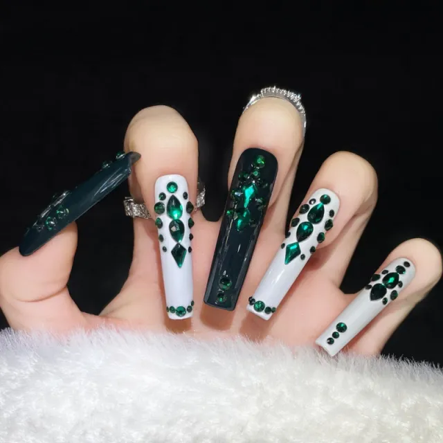 Handmade Wear Armor Emerald Long Diamond Emerald Long - Shop at LoveMi