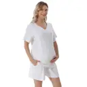 Home Wear Summer Waffle Short Maternity Suit view 12