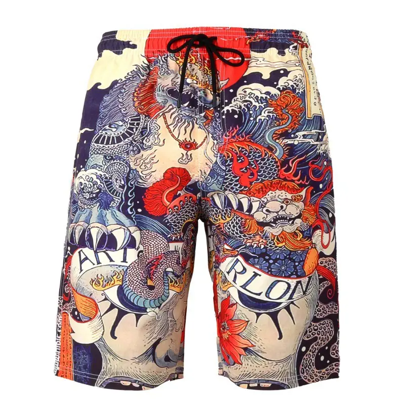 Men's Beach Printed Seaside Sports Shorts