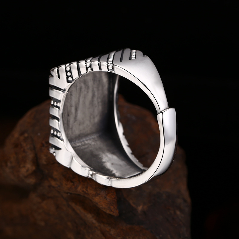 Women's Simple And Adjustable Line Texture Ring