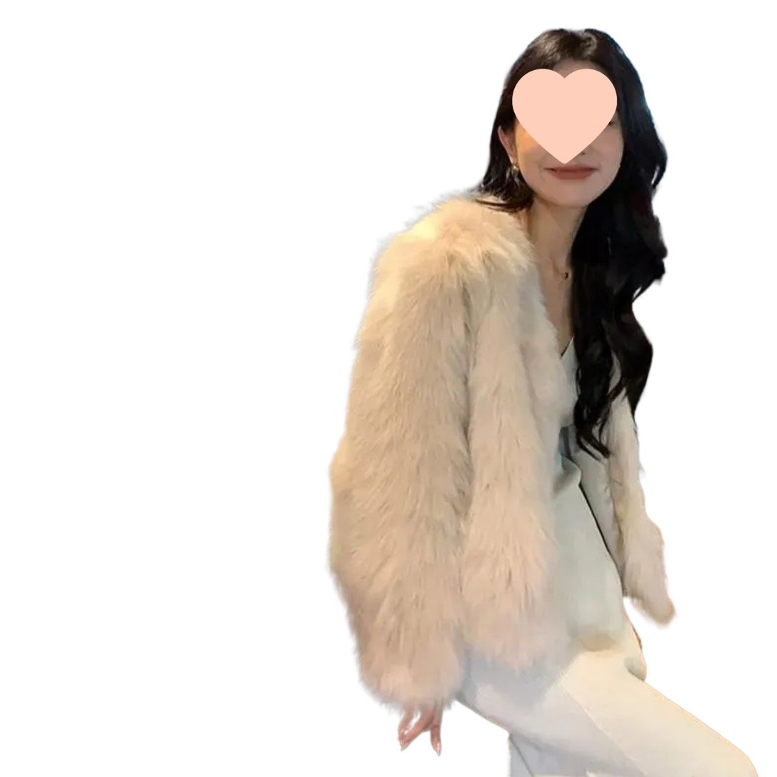 Korean-style Fluffy Womens All-match Winter Coat