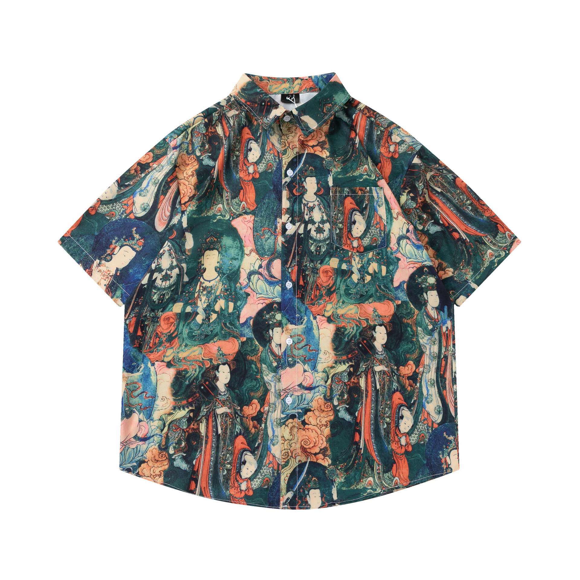 Title 1, Ukiyo Full Print Short Sleeve Shirt for Men and...