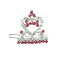 Crown Dogs And Cats Hairpin Ornament Pet - Pink - View 1