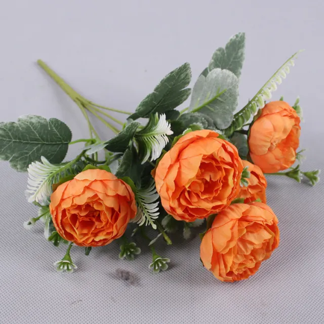 Instagram Simulation Peony Wedding Bouquet Held In Hand Orange - Shop at LoveMi