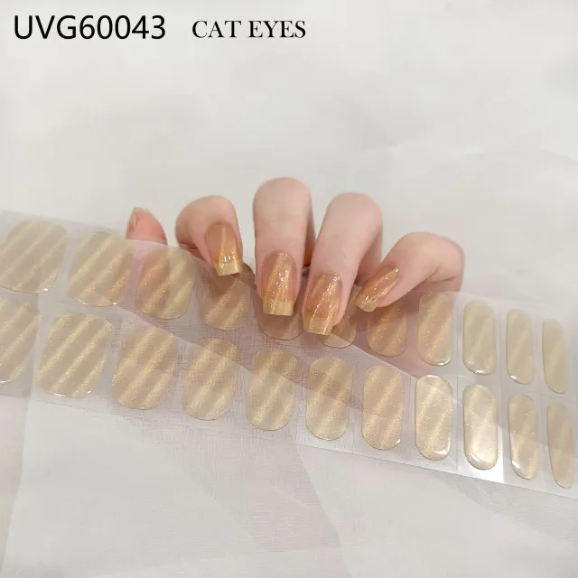 Blush Nail Stickers Uv Semi baked Gel Uvg60043 - Shop at LoveMi